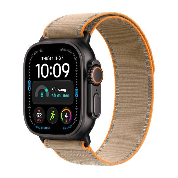 Apple Watch Ultra 4 49mm GPS + Cellular Viền Titanium Đen - Dây Trail Chính Hãng Apple Việt Nam
