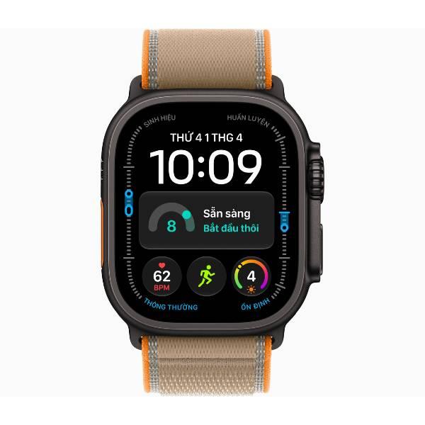 Apple Watch Ultra 4 49mm GPS + Cellular Viền Titanium Đen - Dây Trail Chính Hãng Apple Việt Nam