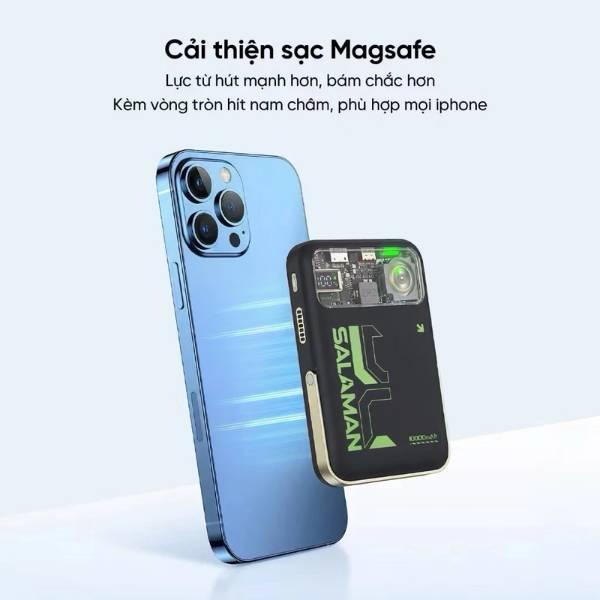 Pin Sạc Dự Phòng Salaman Airfa 10000mAh 22.5W SLM Chính Hãng