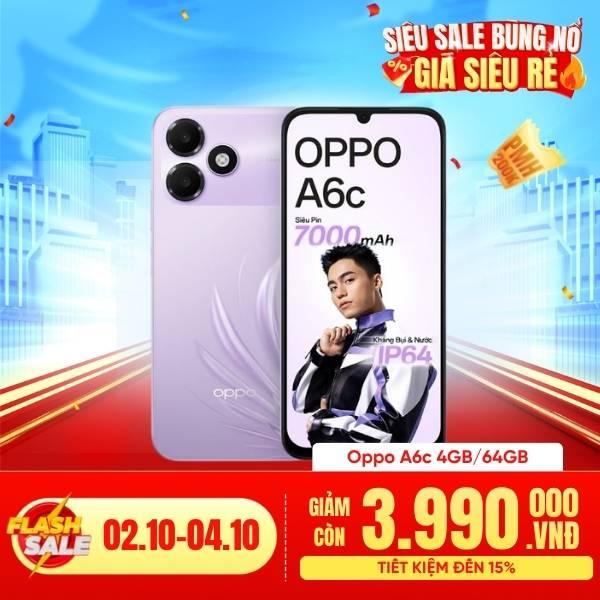 Oppo A6c 4GB/64GB Chính Hãng