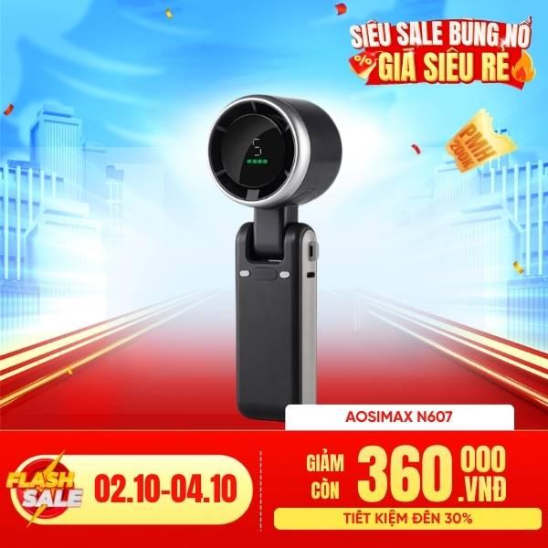 Quạt Mini Cầm Tay AOSIMAX Mini Foldable Turbo N607 3600mAh Chính Hãng