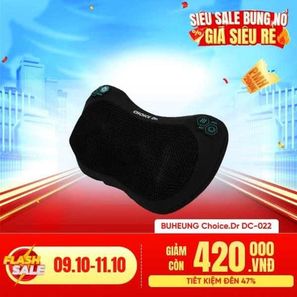 Gối Massage BUHEUNG Choice.Dr DC-022 40W Nhiệt Hồng Ngoại 3 chế độ Chính Hãng
