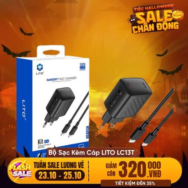 Bộ Sạc Kèm Cáp LITO LC13T 20W Type C Chính Hãng